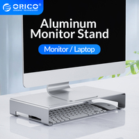 ORICO aluminiowy stojak na Monitor Riser komputer uniwersalny stojak na laptopa metalowy stojak na biurko Organizer na komputer iMac MacBook PC Home Office 1